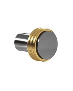 Colonial Bronze 377 Series 1-1/4" Cabinet Knob in Polished chrome and Brass