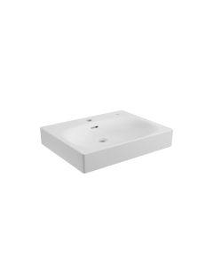 Grohe 39656000 Eurocube Wall Mount 24" Bathroom Sink, 1-Hole In Alpine White