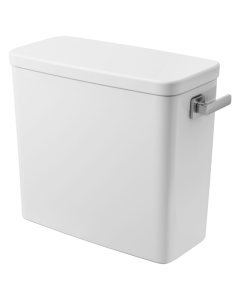Grohe 39667000 Eurocube 1.28 Gpf Right Hand Trip Lever Toilet Tank in Alpine White (Bowl Sold Separately)