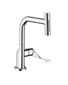 Axor 39862001 Citterio 1.75 GPM Deck Mounted 2-Spray Pull Out  Kitchen Faucet with sBox in Polished Chrome
