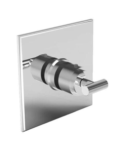 Newport Brass 3-994LTS/26 East Linear Solid Brass Single Handle Square Trim Plate In Polished Chrome (Rough Sold Separately)