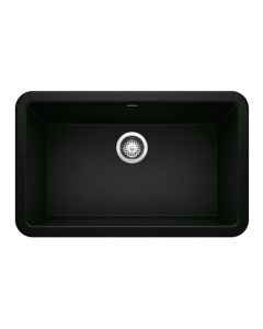 Blanco 402576 Ikon 30" Apron Single Bowl Farmhouse Sink in Coal Black