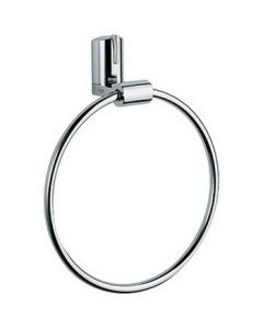 Grohe 40257MB0 Ectos 8 Inch Towel Ring In SN/Da Vinci Blue