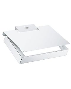 Grohe 40781000 Selection Cube Paper Holder w/cover, Starlight Chrome