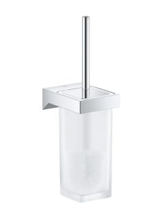 Grohe 40857000 Grohe Selection Cube Toilet Brush Set, Starlight Chrome