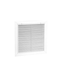 Hart & Cooley 046621 20" x 20" Aluminum Bar Style Filter Grille RHF45T Series in White