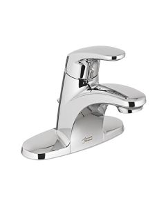 American Standard 7075004.002 Colony Pro Single-Handle Centerset Bathroom Faucet Less Drain, Polished Chrome