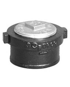 Charlotte Pipe NH-52S-5 X 4 Charlotte NH 52S No-Hub Tapped Ferrule With Southern Raised-Head Brass Plug