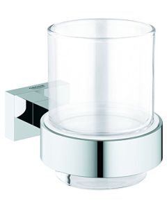 Grohe 40755001 Essentials Cube Glass Cup With Holder