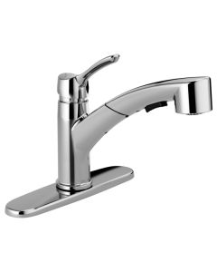 Delta 4140-DST Collins Single Handle Pull-Out Kitchen Faucet In Chrome