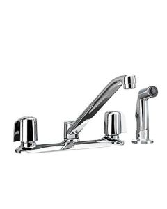 Symmons S-248-2 Symmetrix Two Handle Kitchen Faucet with Side Sprayer