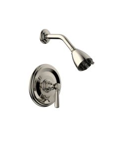 Phylrich 4-152/014 HEX Traditional Pressure Balance Shower and Diverter Set in Polished Nickel