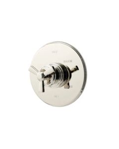Newport Brass 4-1604BP/15 Miro Round Pressure Balanced Shower Trim Plate Only with Metal Spoke Single Handle in Polished Nickel (Rough In Sold Separately)