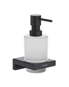 Hansgrohe 41745670 AddStoris Wall Mounted Liquid Soap Dispenser with 6 Oz Capacity in Matte Black