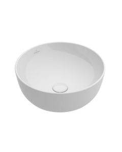 Villeroy and Boch 4179U4BCW2 Artis 16 7/8" W X 16 7/8" L X 5 1/8" H Surface Mounted Center Drain Washbasin Without Faucet Hole and Over flow in Ocean