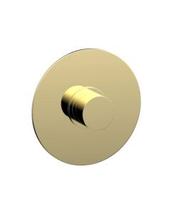 Phylrich 4-181/003 Basic II 3/4" Round Shower Thermostatic Plate Trim in Polished Brass