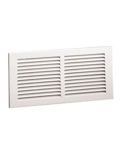 Hart & Cooley 043309 10" X 8" (Width x Height Wall Opening Size) Sidewall/Ceiling Return Air Grille 672 Series in White