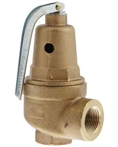 Conbraco 1060415 Bronze Pressure Relief Valve, Hot Water, 75 PSI, 3/4" NPT Female