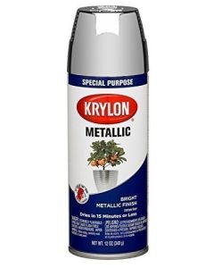 Krylon K01404 K1404 Metallic Spray Paint, Chrome Aluminum