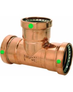 Viega 22293 ProPress Zero Lead Copper XL-C Tee with 2-1/2-Inch by 2-1/2-Inch by 1-Inch P x P x P