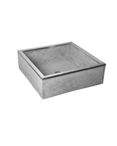 Fiat TSB-100 Mop Sink, Gray With Black And White Chips