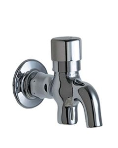Chicago Faucets 324-ABCP Chicago Faucets 324-AB Wall Mounted Water Dispenser Faucet with Push Knob Handle, Chrome