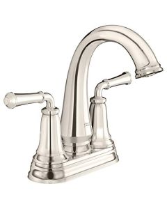 American Standard 7052207.013 Delancey Centerset Bathroom Faucet with Pop-Up Drain, Polished Nickel