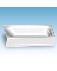 Mustee T6030R Topaz Fiberglass Bathtub Right-Hand, White