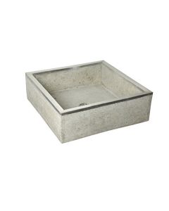 Fiat TSB-500 Crane TSB500501 White Marble/White Cement Commercial Terrazzo Mop Service Basin TSB500