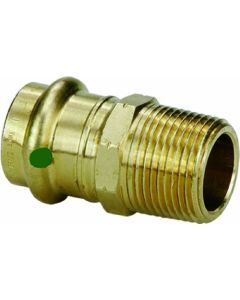 Viega 79250 ProPress Zero Lead Bronze Adapter with Male 1-Inch by 1-1/4-Inch P x Male NPT