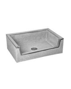 Fiat TSB3003 36" L X 12 H X 24" W Stockton Mop Service Basin with Drop Front and SS Curbs