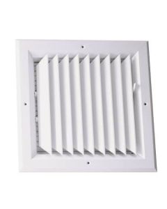 Hart & Cooley 050700 6" x 6" (Width x Height Wall Opening Size) Ceiling Diffuser A501MS Series in White