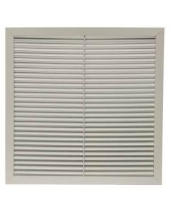 Hart & Cooley 045520 22" x 22" Aluminum Bar Style Return Grille RH45T Series in White