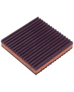 DiversiTech MP-4C Rubber/Cork Anti-Vibration Pad, 4" x 4" x 7/8"