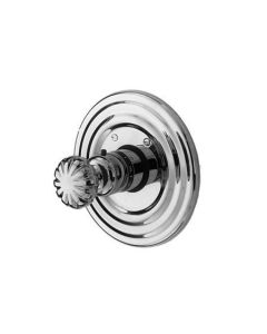 Newport Brass 3-874TR/15S Single Handle Round Thermostatic Valve Trim with Metal Kno, Satin Nickel (Rough Sold Separately)