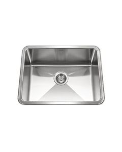 Houzer NOS-4100 Nouvelle Series 25mm Radius Undermount Stainless Steel Single Bowl Kitchen Sink