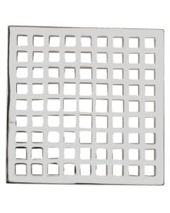 Newport Brass 233-601/03N 6" Square Shower Drain Grid, Polished Brass