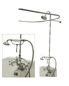Kingston Brass CCK1141AX Vintage Claw Foot Tub Package, 7-7/16-Inch, Polished Chrome