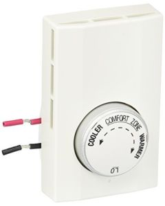 LuxPRO LV11-005 Lux Thermostat, Mechanical 120/240 Line Voltage Heat Only Single Pole - 2 Wires