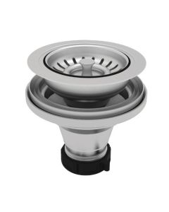 Newport Brass 122/15S Brasstech 122 Large Solid Brass Post Type Basket Strainer, Satin Nickel