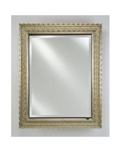 Afina SD2026RPARSV Signature Single Door Medicine Cabinet Finish: Parisian Antique Silver, Size: 26" x 20"