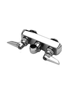 T&S Brass B-1105-LN Wall Mount Workboard Faucet with 3-1/2-Inch Centers, Lever Handles and Less Nozzle