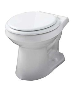 Gerber GAV21852 Plumbing AV-21-852 Avalanche Watersense High-Efficiency Siphon Jet Toilet Bowl with Round Front, 1.6 Gpf/1.28 Gpf, White- 2463438