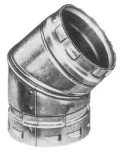 American Metal 7R45 Amerivent 7" B-Vent Round Adjustable 45 Degree Elbow #