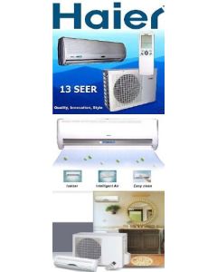 Haier HSU24VH7W HSU24VH7 (Alt HSUC24VHC) 22000btu 13 SEER Ductless Mini Single Zone Split Air Conditioner with Heat Pump or Mini Central Single Split Air Conditioning with Heat Pump or Split AC System with Heat Pump, indoor: HSU24VH7-G, outdoor: HSU24VH7-