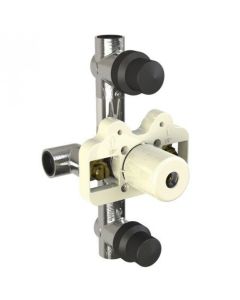 Lefroy Brooks K1-4202-CP Lefroy-Brooks Kafka 3-Handle Thermostatic Rough Wi