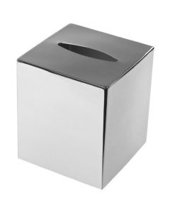 Nameeks GEDY 2302 Gedy Nemesia Modern Square Polished Tissue Box Cover, Chrome