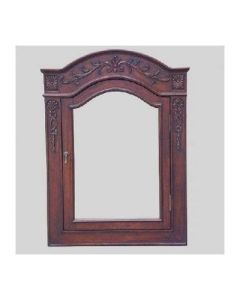 Empire LMC36D Lido Single Door Bathroom Medicine Cabinet Finish: Dark Mahogany, Size: 36"