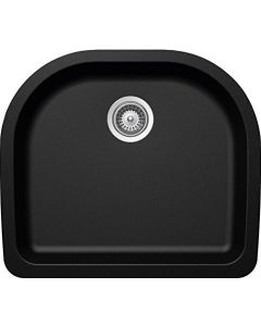 Schock VALN100YU097 SCHOCK VALLEY Series CRISTADUR Undermount Single Bowl Kitchen Sink, Magma - 8.5" H X 25" W X 22" D