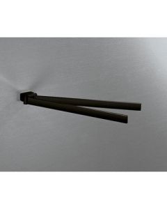 Nameeks GEDY 5423-M4 Lounge 13.9" Wall Mounted Swivel Double Towel Bar Finish: Matte Black